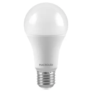 Macroled BT-60-15WW Lámpara LED E27 A60 220V 15W 3000K cálida